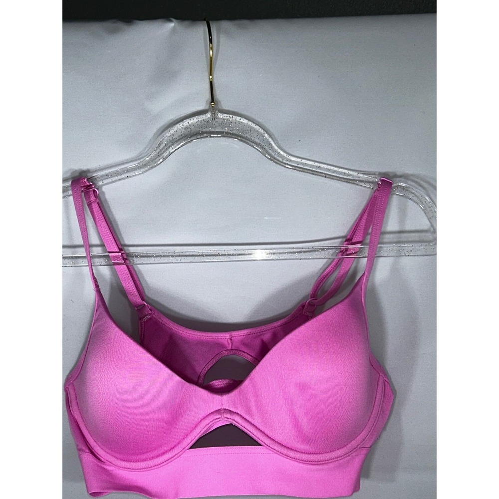 Victoria's Secret Sport Bra Pink Underwired Padded Activewear Workout Small